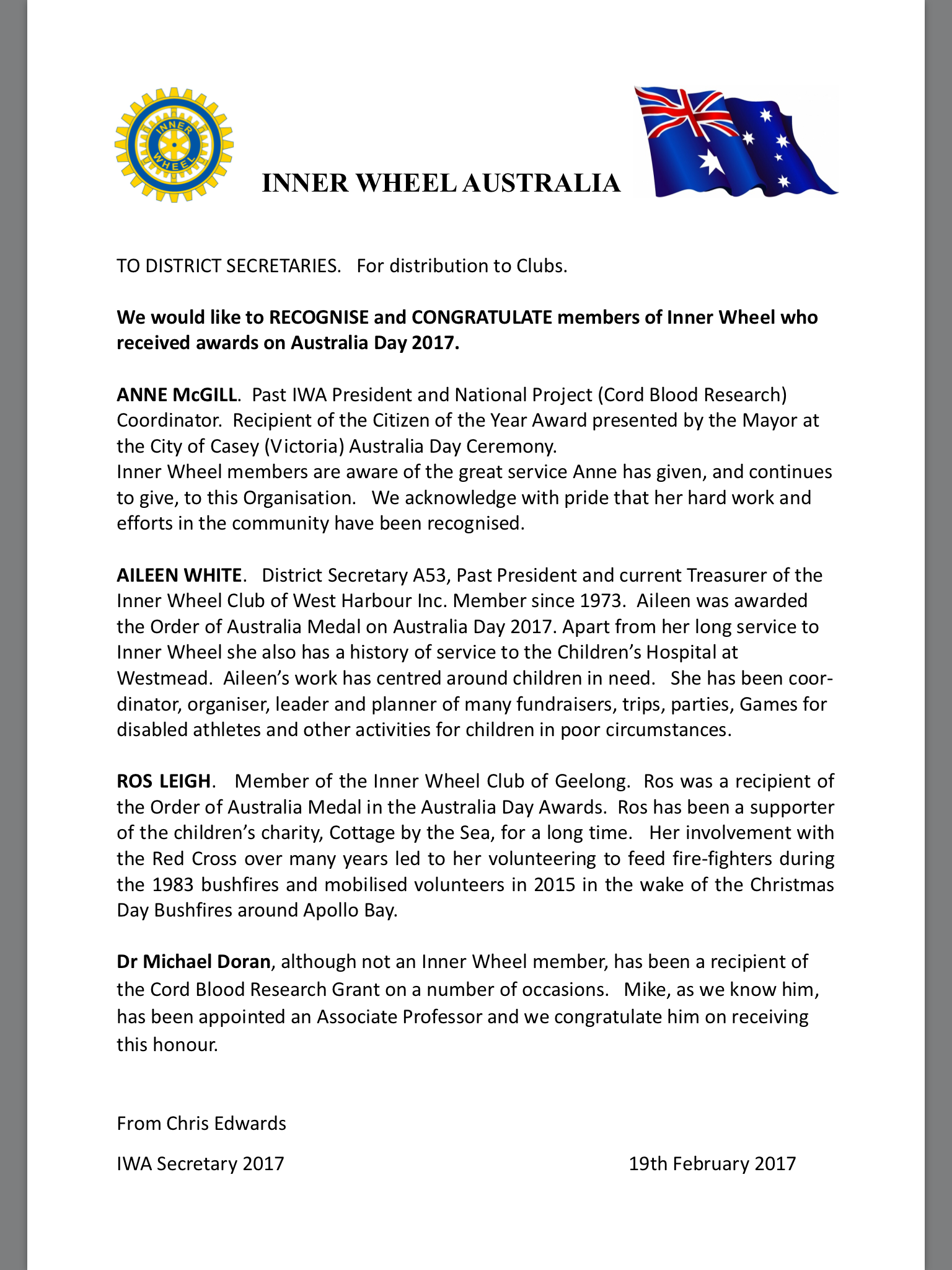 Australia Day Awards
