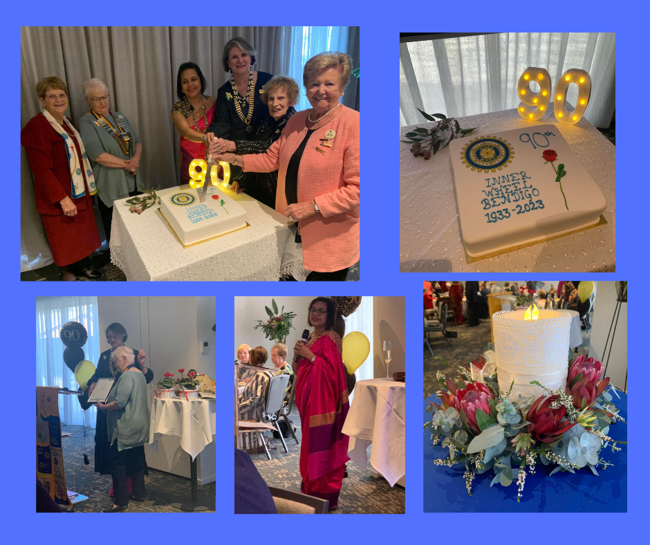 Inner Wheel Club of Bendigo celebrates 90th Birthday