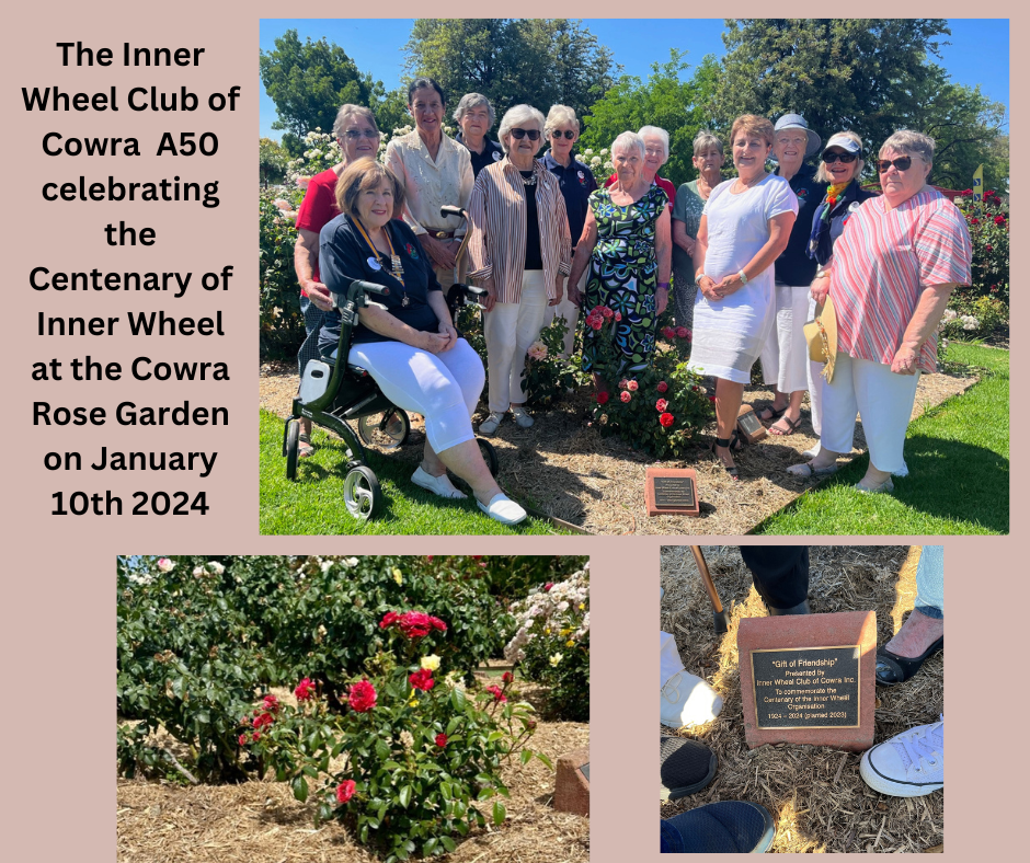 Cowra Inner Wheel Club celebrating 100 years of service and friendship